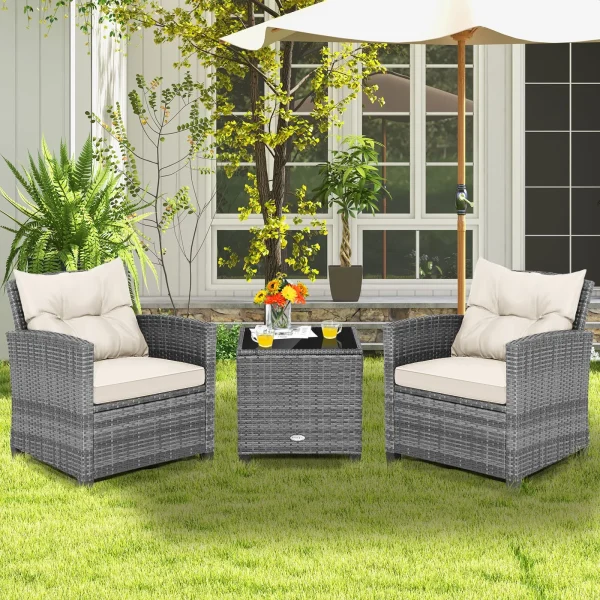 3 Piece Patio Furniture Set