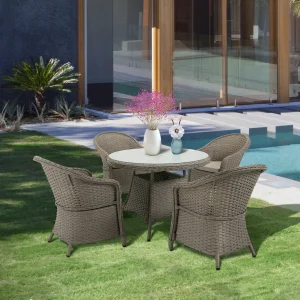 4 seater rattan garden furniture
