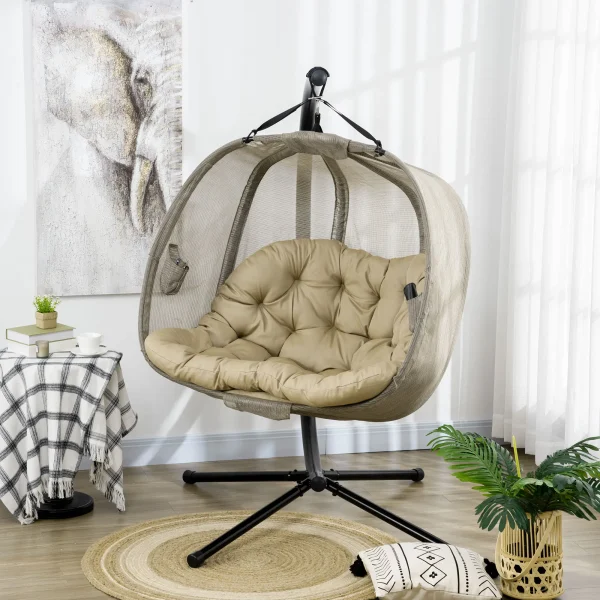 Double Hanging Egg Chair 2 Seater Swing Hammock