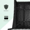 Rattan Garden Furniture Set, 4 piece Rattan furniture sofa Weaving Wicker includes 2 Armchairs,1 Double seat Sofa and 1 table