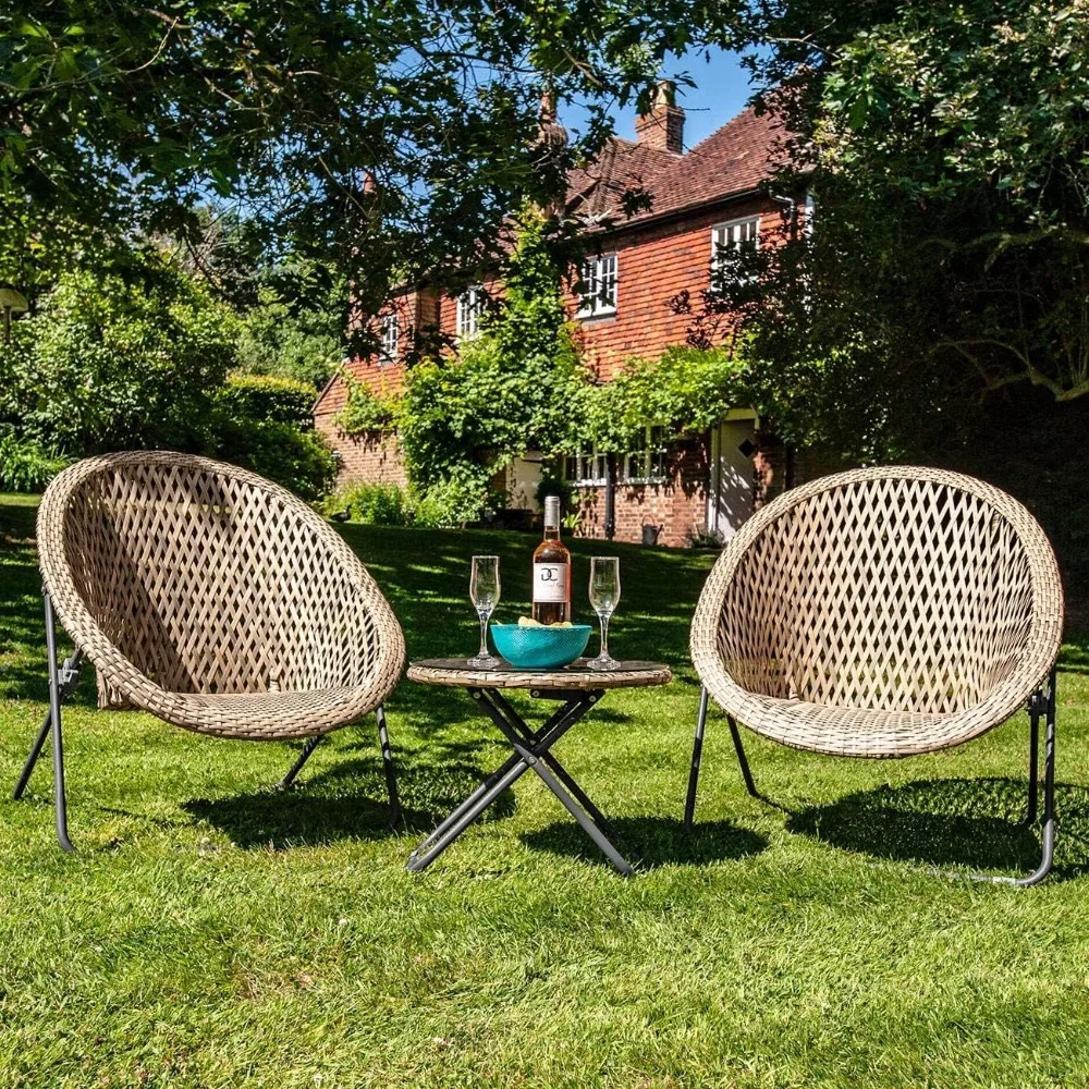 Faux Rattan Bistro Set