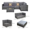 corner rattan garden furniture