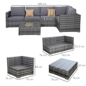 corner rattan garden furniture