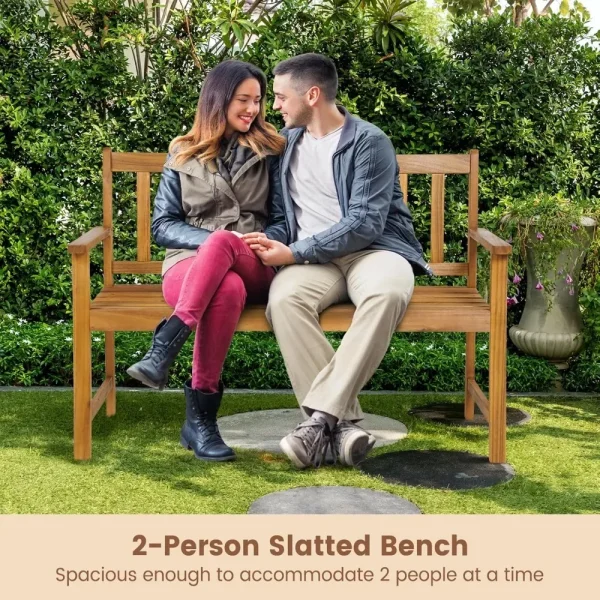 2 Seater Wooden Garden Bench