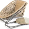Faux Rattan Bistro Set - Conservatory Garden Patio and Decking Furniture Chairs and Glass Top Table Set