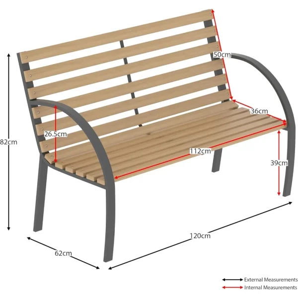 Slatted Garden Bench