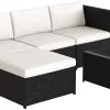 Outdoor Corner Sofa Set: Rattan Garden Furniture for Outdoor Backyard Garden