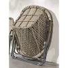 Faux Rattan Bistro Set - Conservatory Garden Patio and Decking Furniture Chairs and Glass Top Table Set