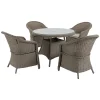 4 seater rattan garden furniture