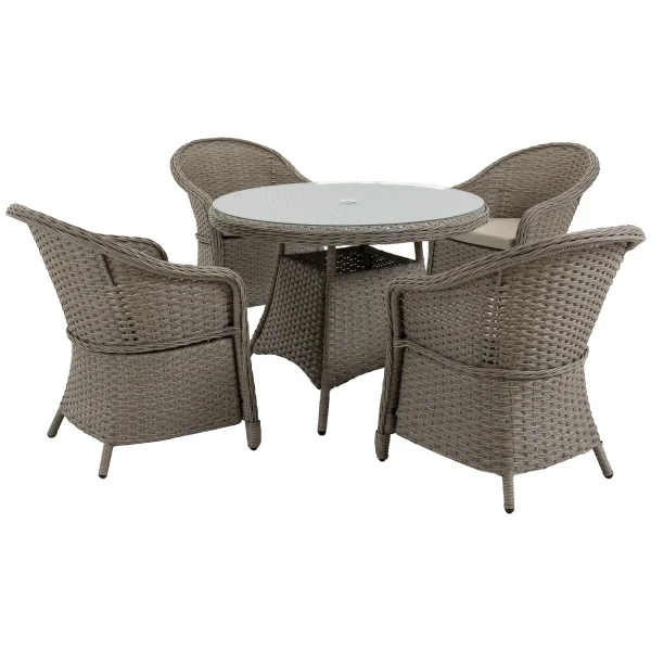 4 seater rattan garden furniture