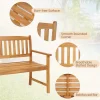 2 Seater Wooden Garden Bench